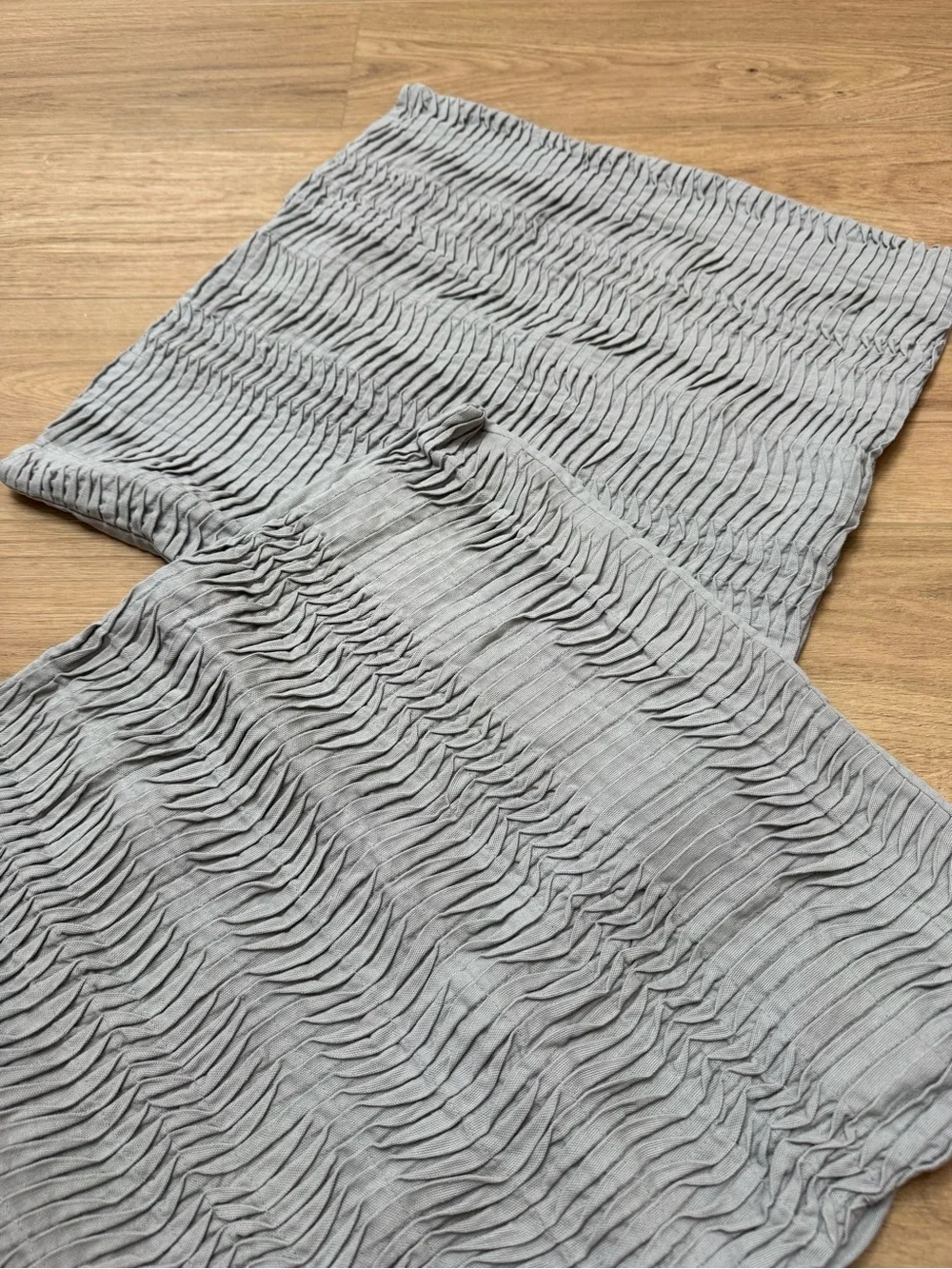 West Elm Set Of 2 Throw Pillow Covers 20x20 inch Pleated Boho Home Decor Neutral